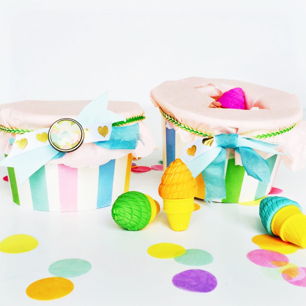 ice cream cups from The Bakers Party shop and how i used them · The