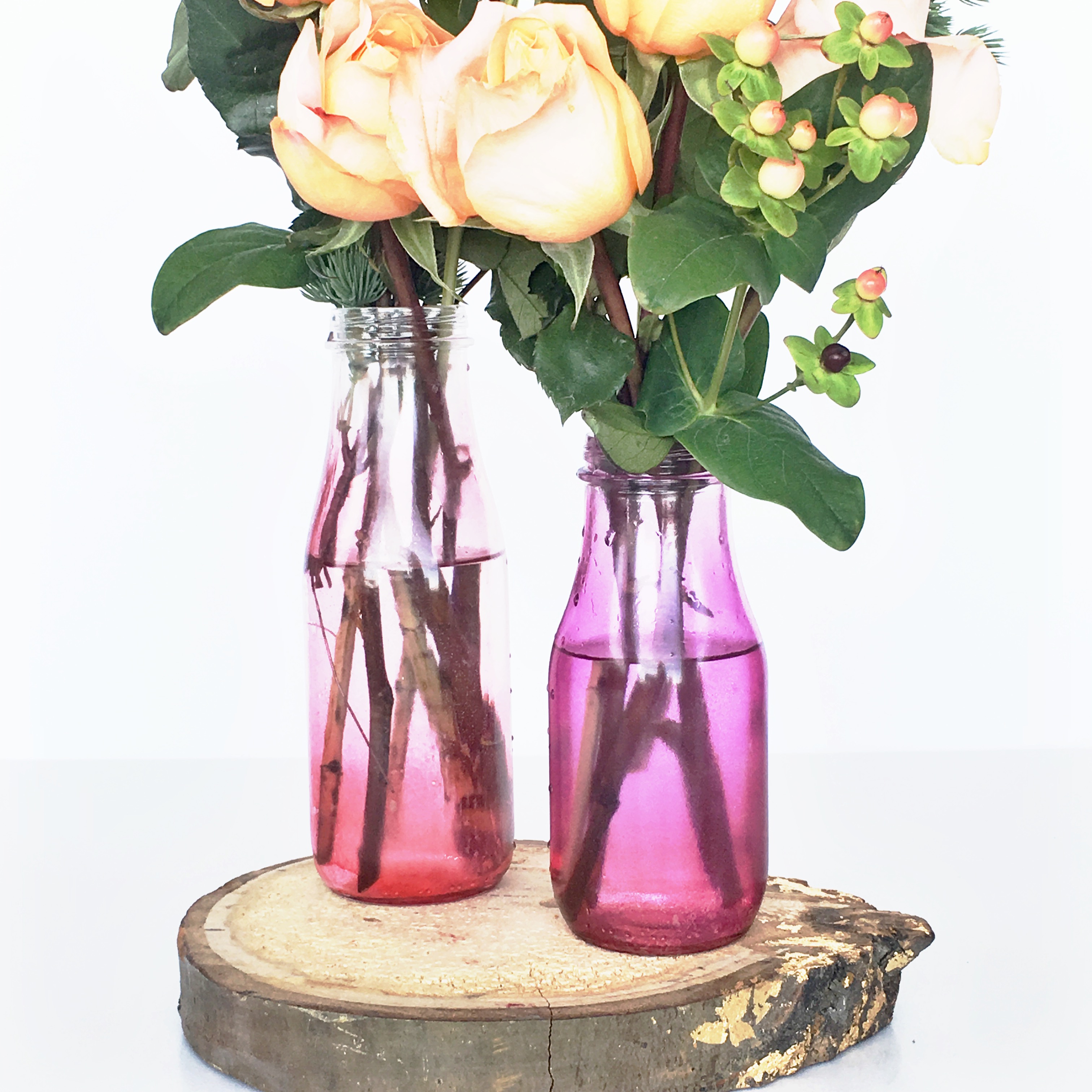 how to color a glass vase · The Glitzy Pear